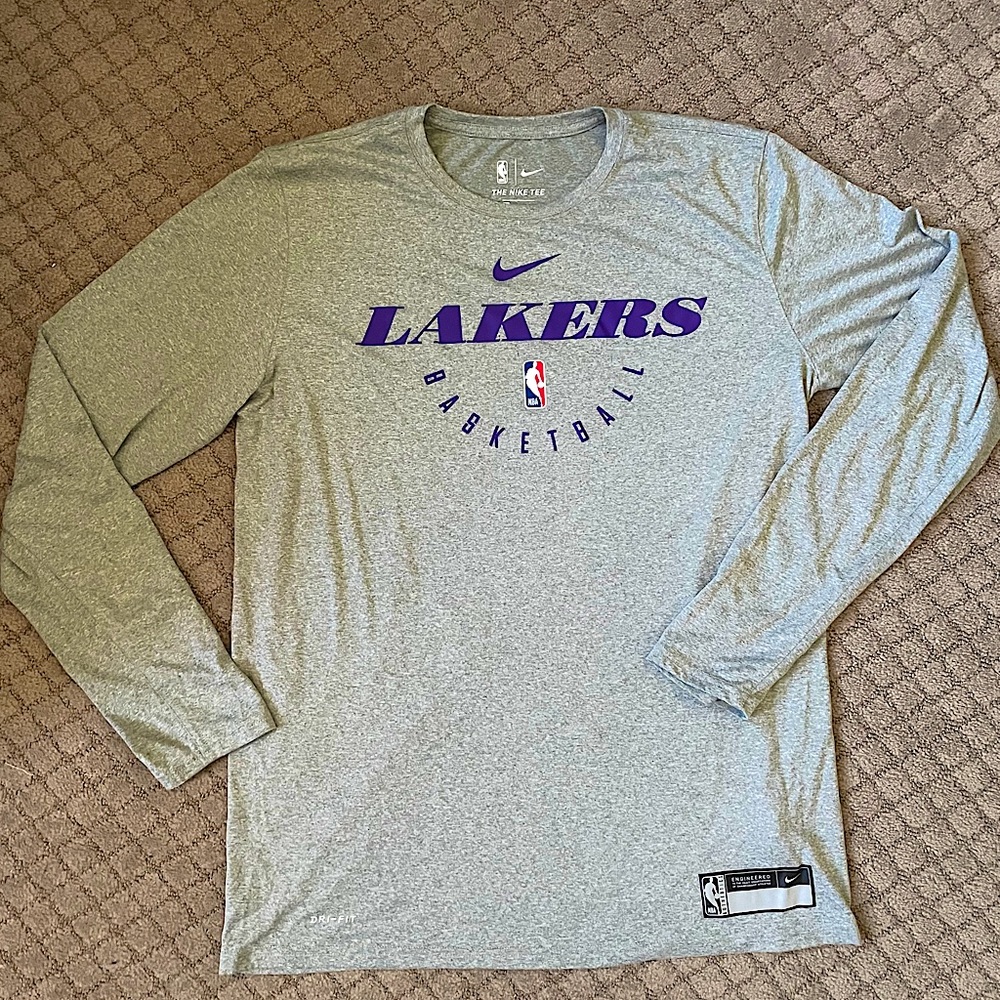 Nike Long Sleeve Lakers Basketball Shirt